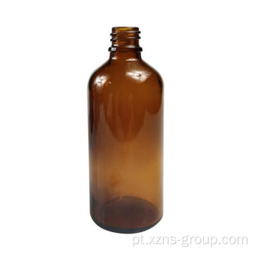 Garda de conta -gotas de vidro redondo âmbar para óleo essencial